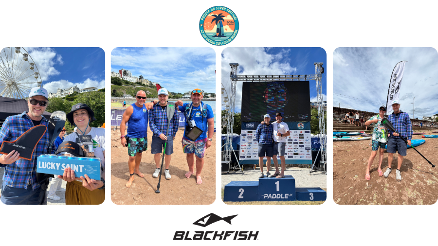 Putting paddles in hands: Blackfish Team hits the beach and the podiums at the UK's First ICF SUP World Cup & SUPER Festival